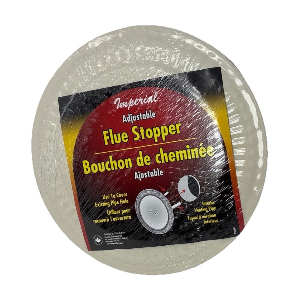 Imperial Adjustable Almond Flue Stopper #BM0353 6"-8"   NEW SEALED FREE SHIPPING